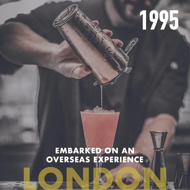 1995, London: Embarked on an overseas experience